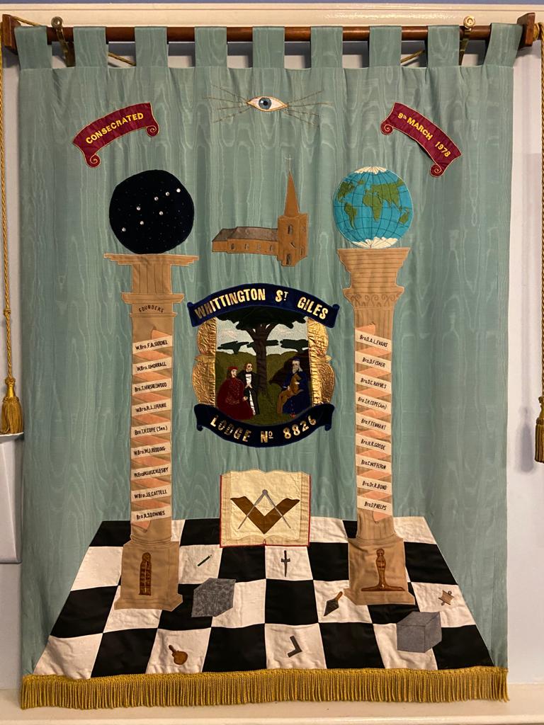 The lodge banner for Whittington St Giles